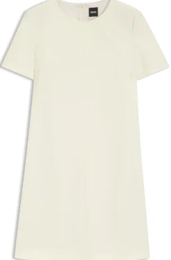 Kurzarm-Kleid aus japanischem Krepp