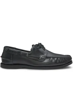 Leder-Bootsschuhe mit Schnürdetail