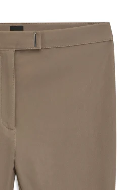 Lederleggings mit Logo-Hakenverschluss