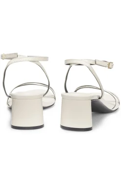Ledersandalen mit Blockabsatz und Riemchen