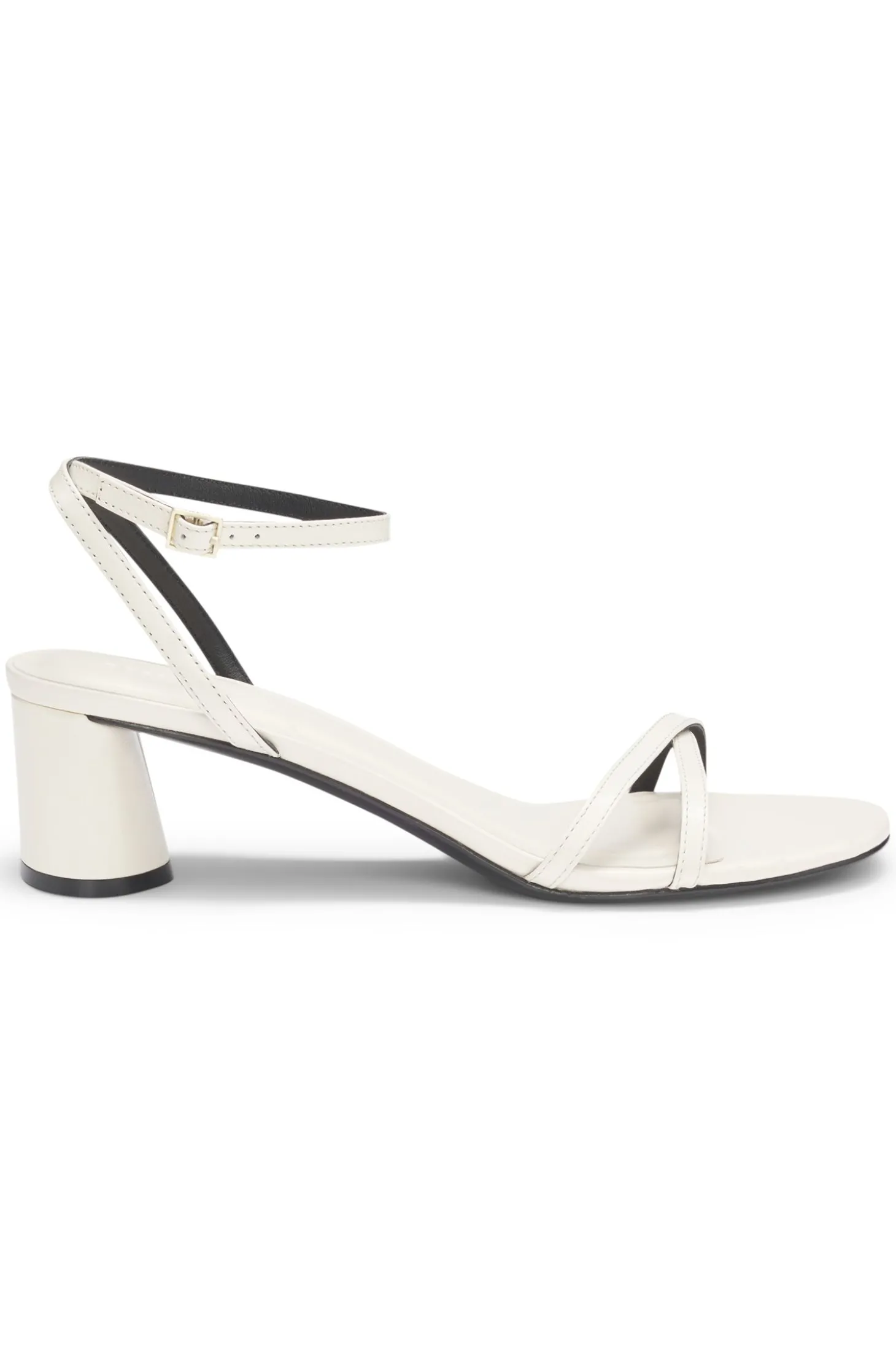 Ledersandalen mit Blockabsatz und Riemchen