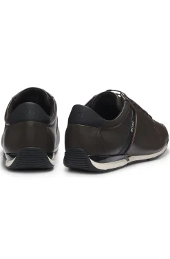 Ledersneakers mit geruchsneutralisierendem Innenfutter