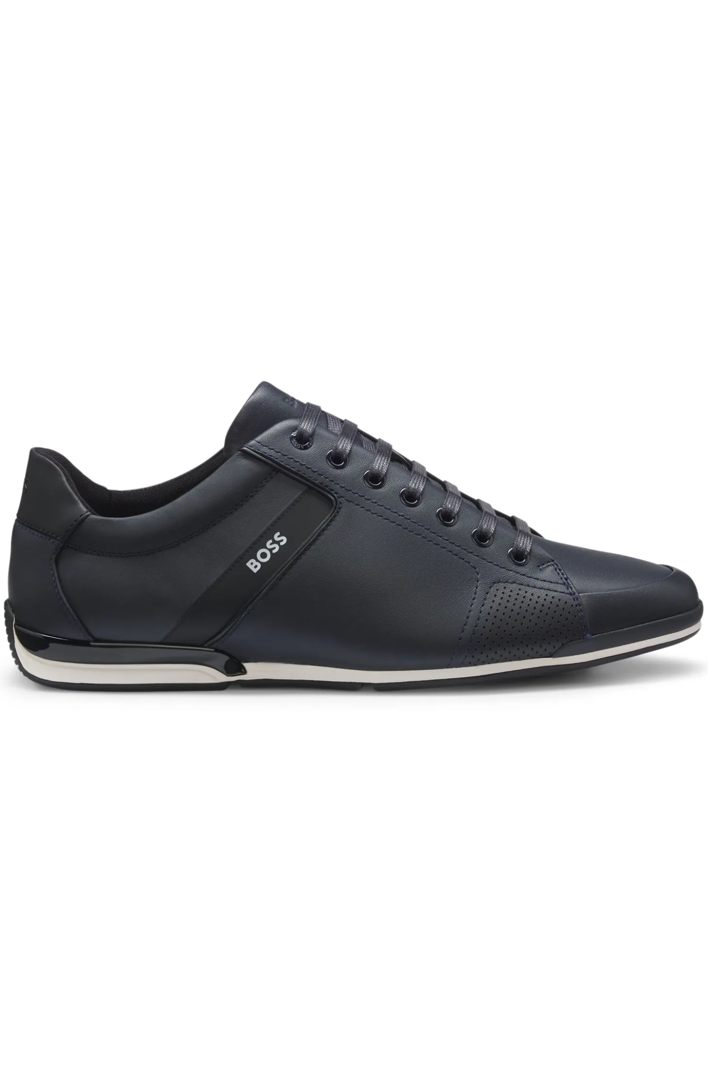 Ledersneakers mit geruchsneutralisierendem Innenfutter