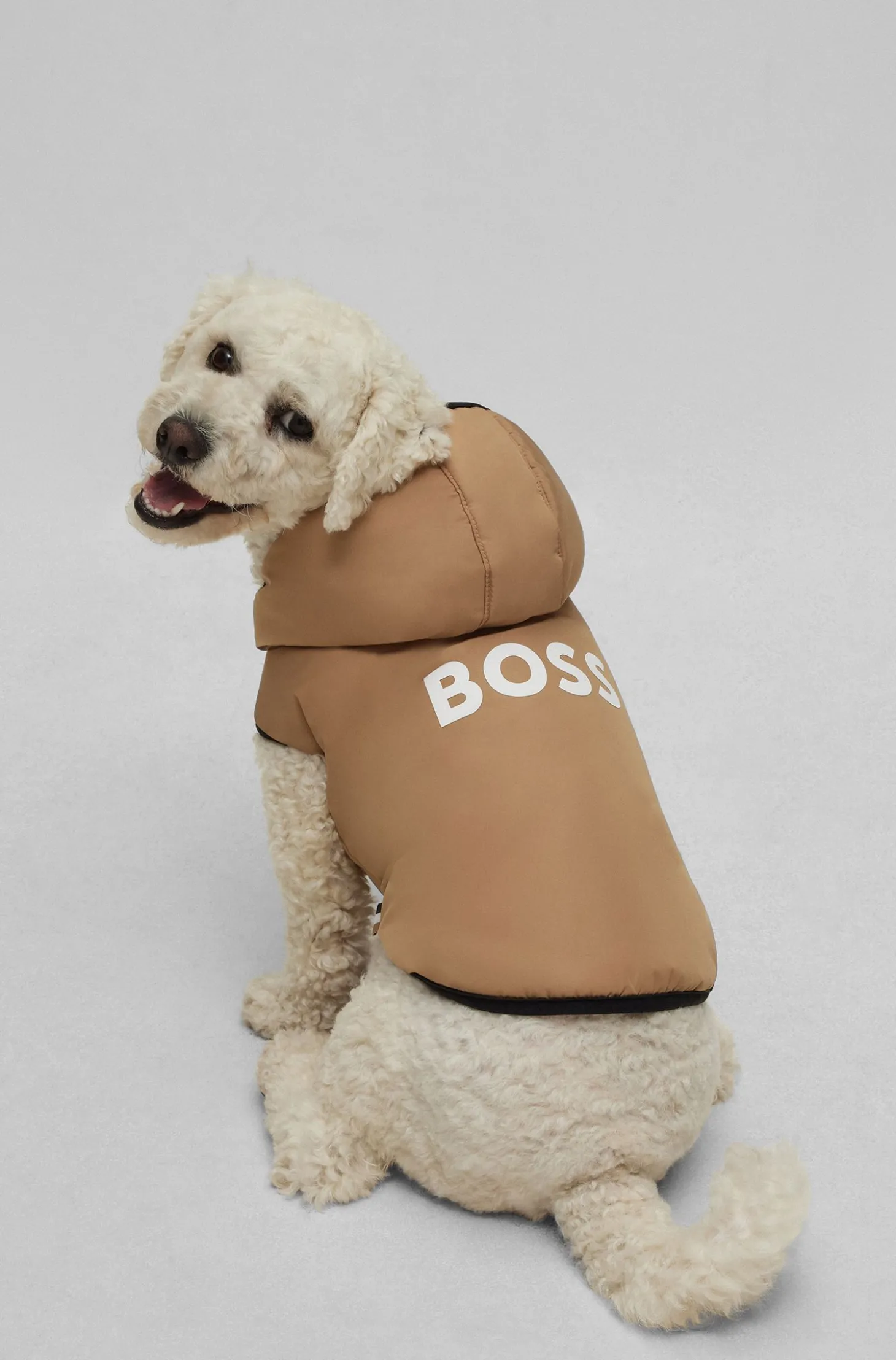 Leichte Hundejacke mit Logo-Details