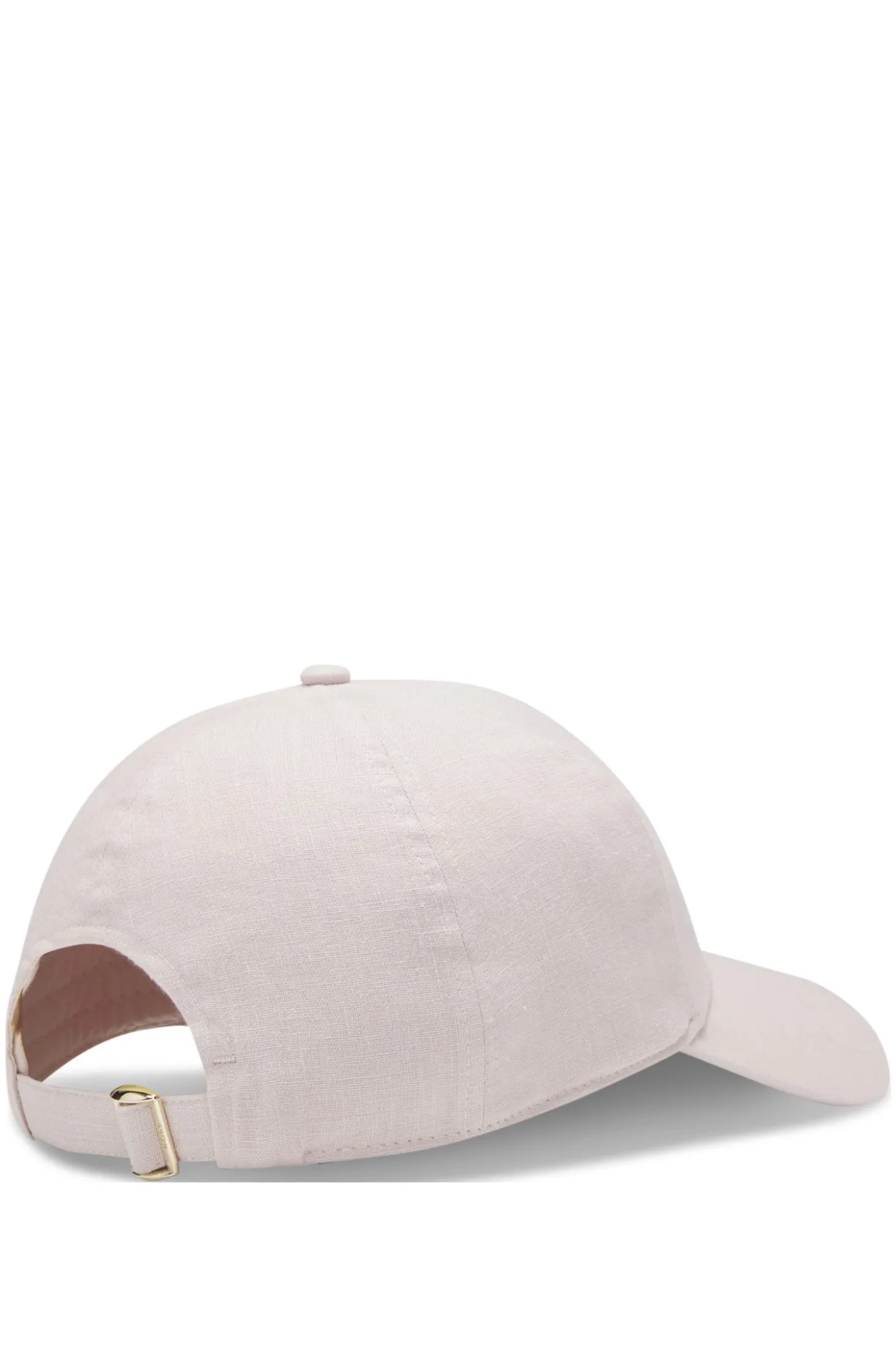 Leinen-Cap mit Logo-Stickerei