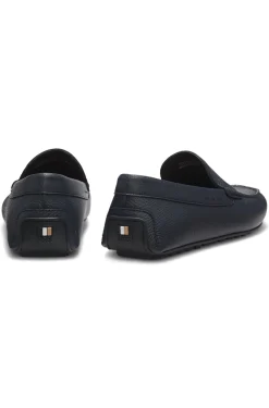 Loafer aus gewalktem Leder mit Profilsohle