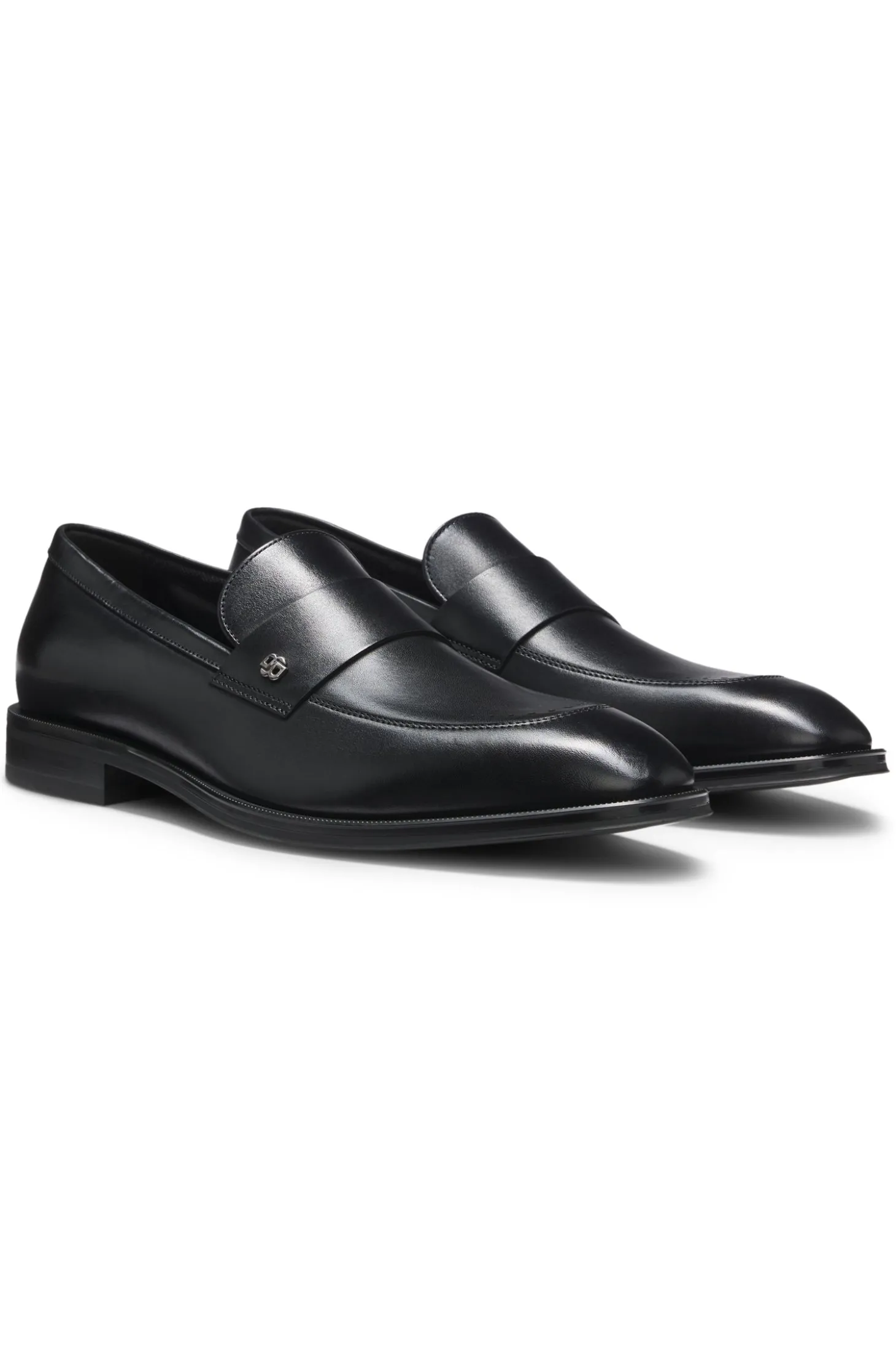 Loafer aus Leder mit Double-B-Monogramm