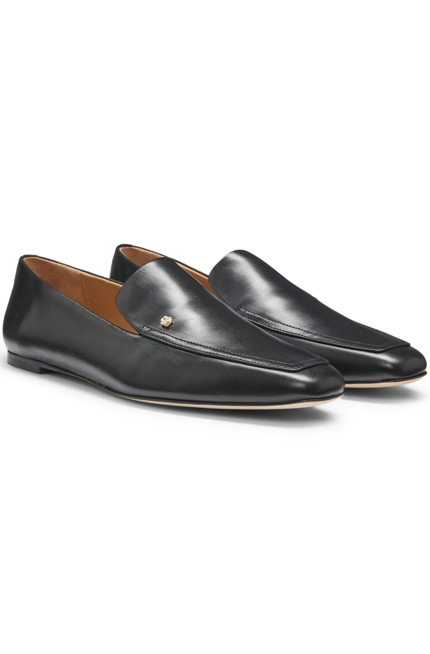 Loafer aus Leder mit Double-B-Monogramm