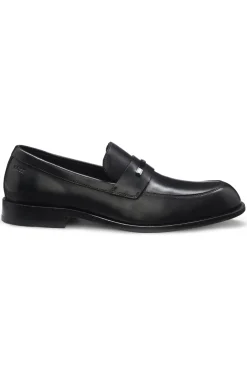 Loafer aus Leder mit Logo-Detail aus Metall