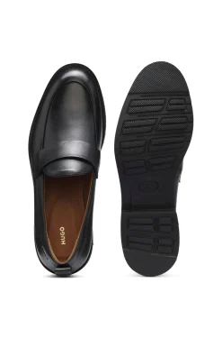 Loafer aus Leder mit Pennyloafer-Besatz