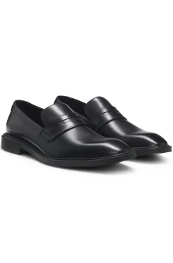 Loafer aus Leder mit Pennyloafer-Besatz