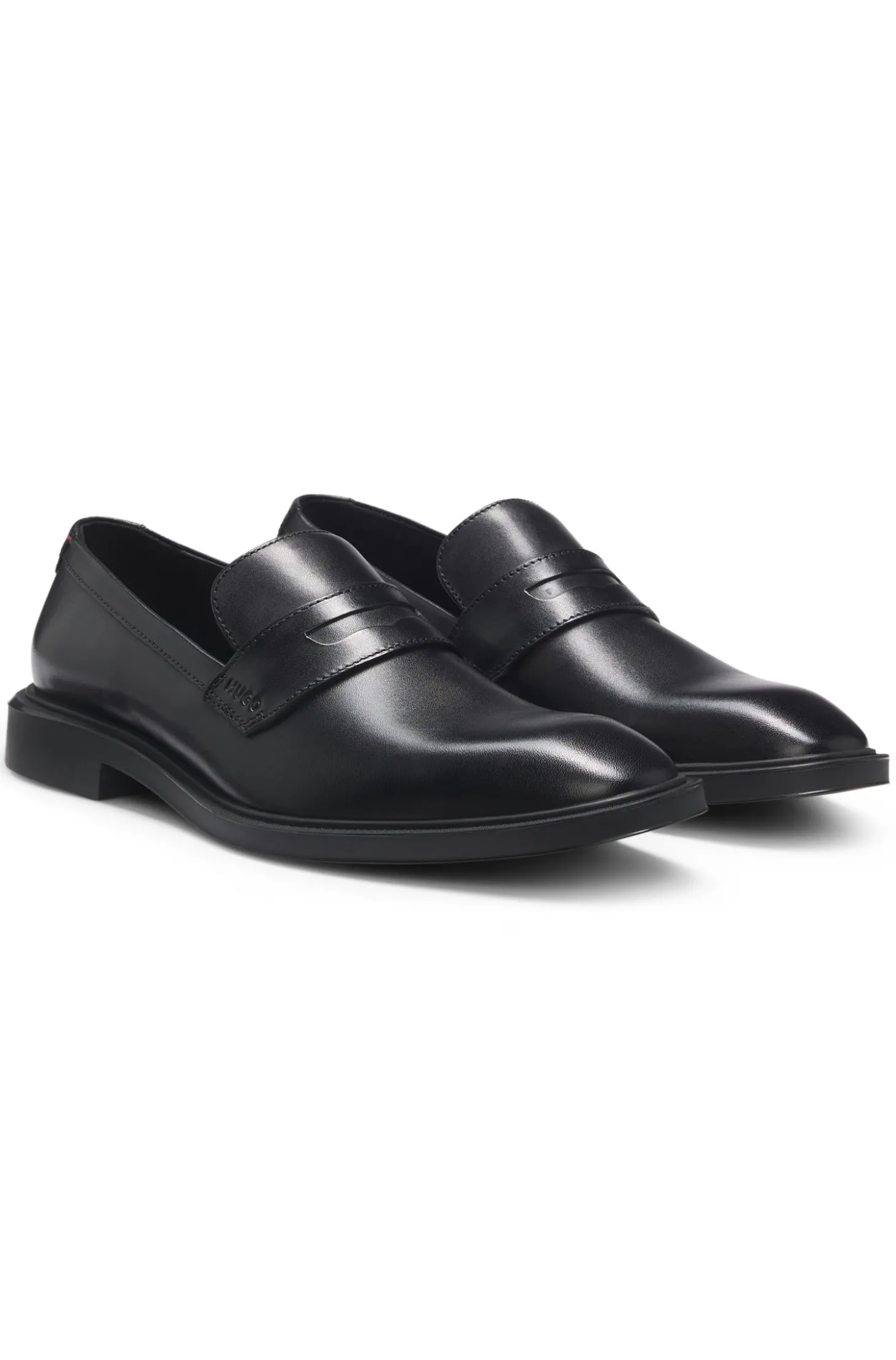 Loafer aus Leder mit Pennyloafer-Besatz