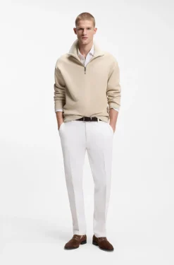Loafer aus Veloursleder mit Leder-Details