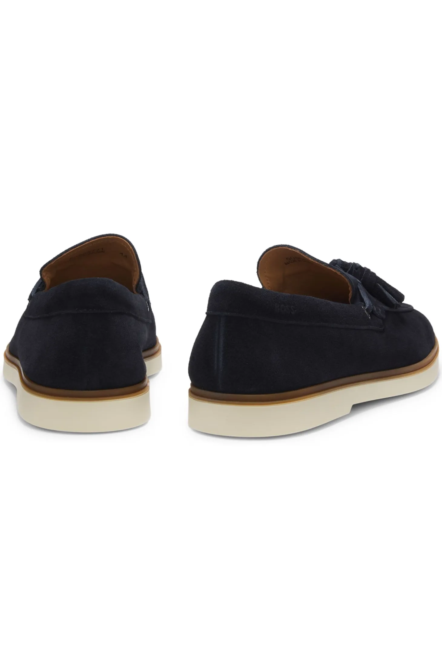 Loafer aus Veloursleder mit Quasten