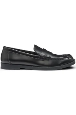 Loafers aus Kunstleder mit Stack-Logo
