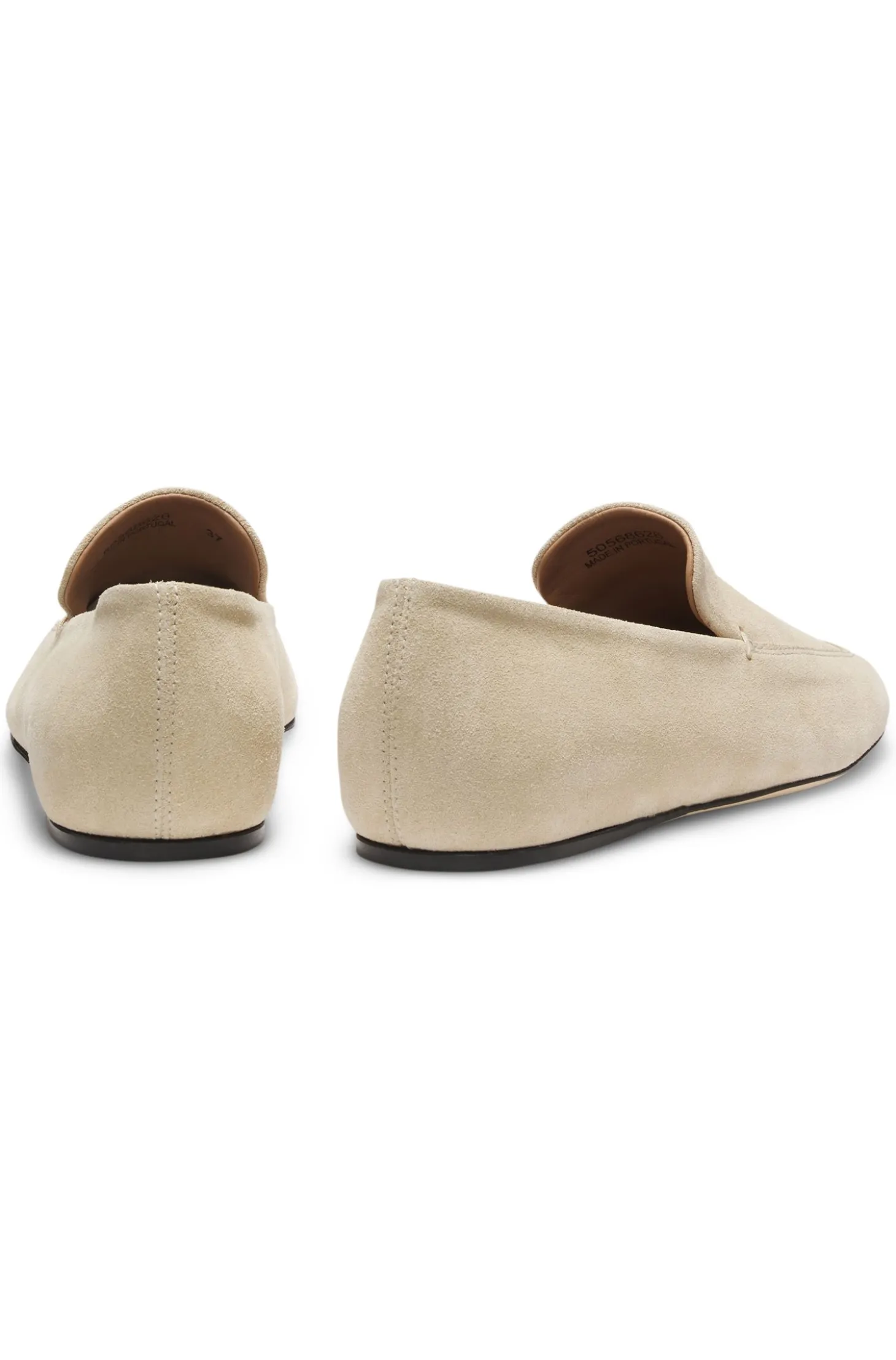 Loafers aus Veloursleder mit Laufsohle aus Leder
