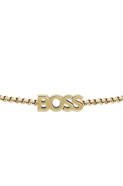 Logo-Armband in hellem Gelbgold-Ton