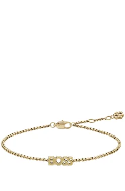 Logo-Armband in hellem Gelbgold-Ton