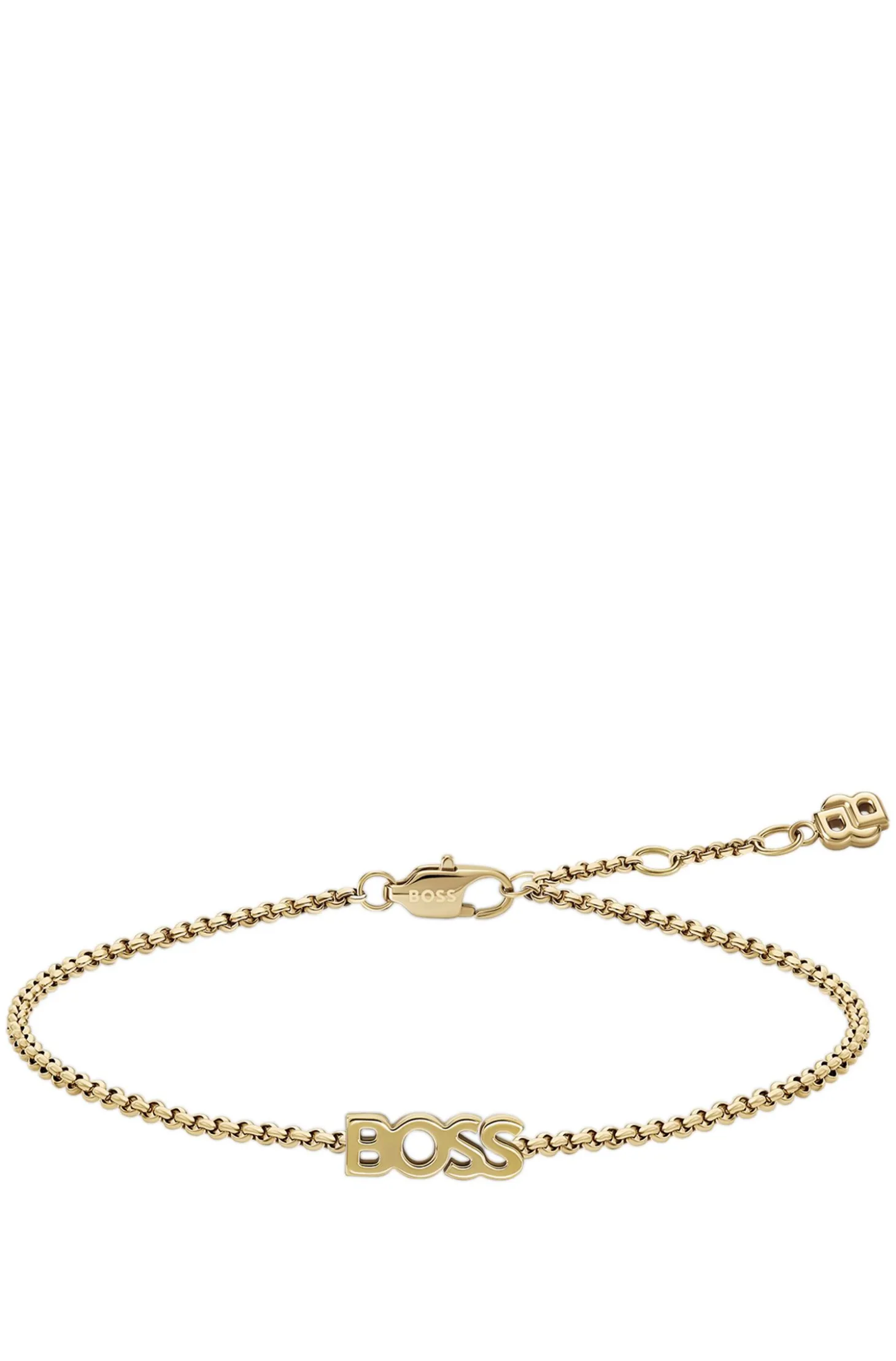 Logo-Armband in hellem Gelbgold-Ton