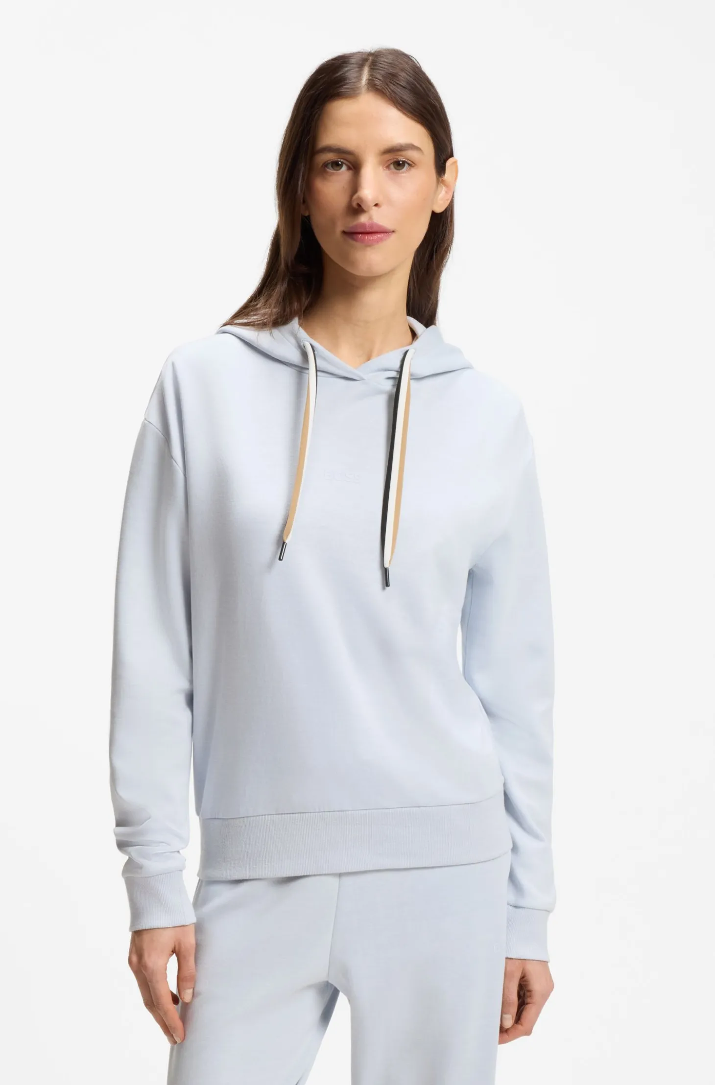 Logo-Hoodie mit Signature-Streifen-Kordeln