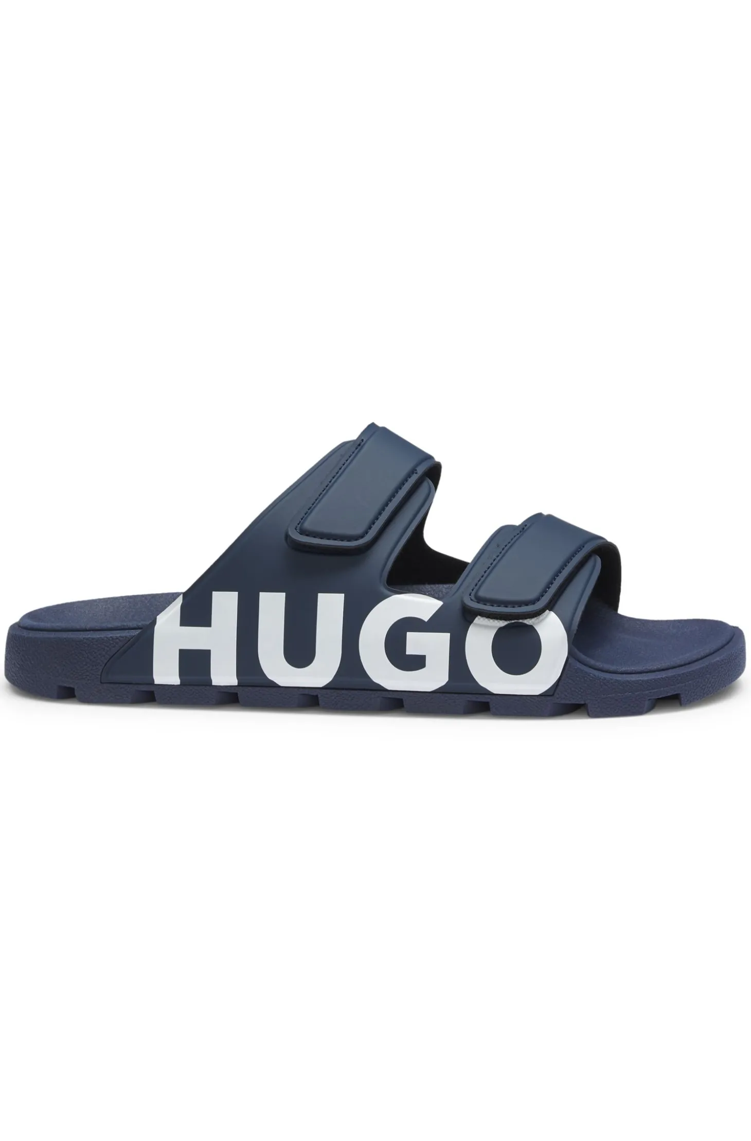 Logo-Sandalen mit zwei Klettverschluss-Riemen
