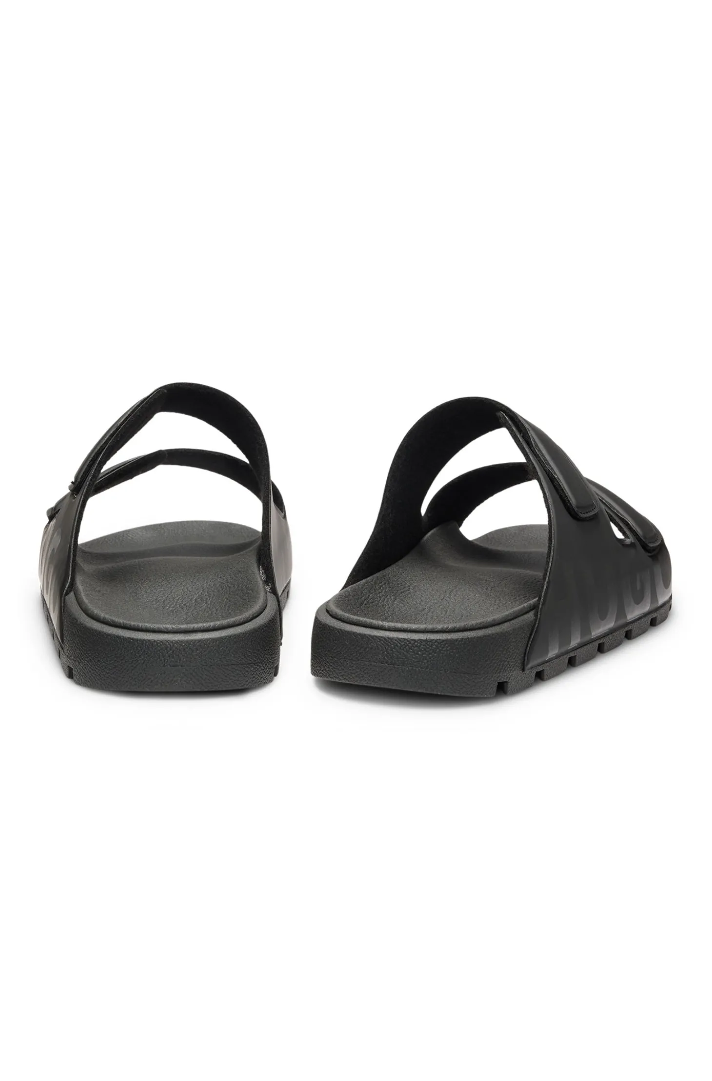 Logo-Sandalen mit zwei Klettverschluss-Riemen