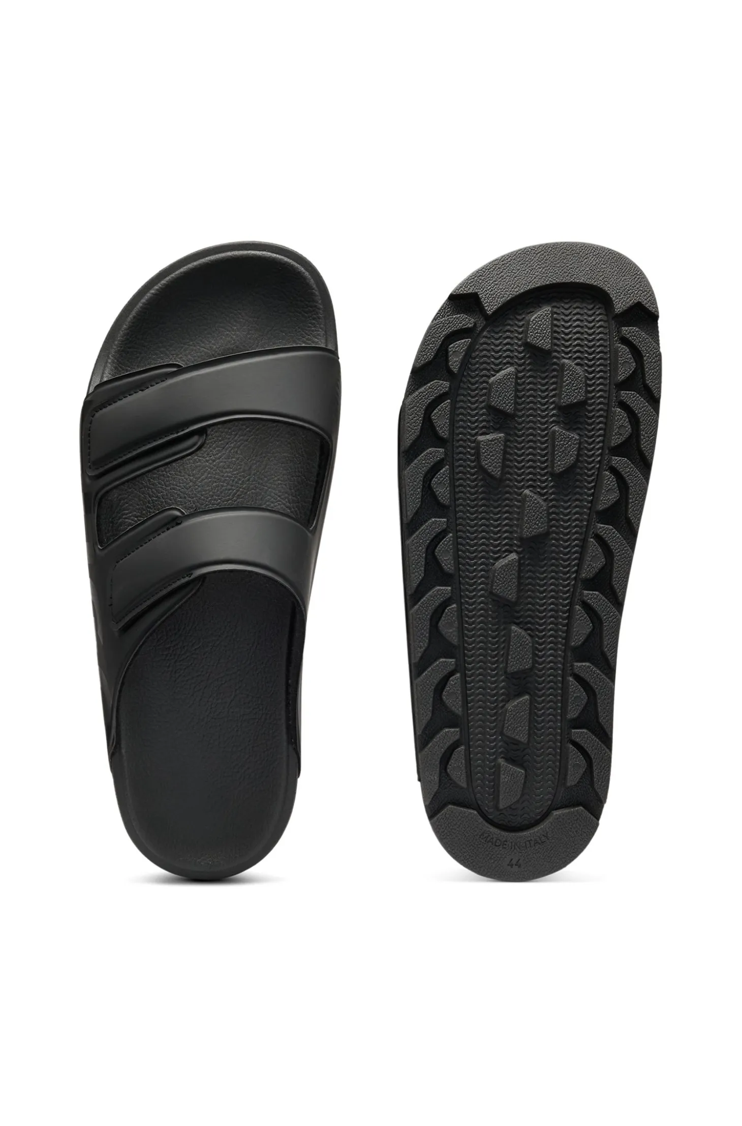 Logo-Sandalen mit zwei Klettverschluss-Riemen