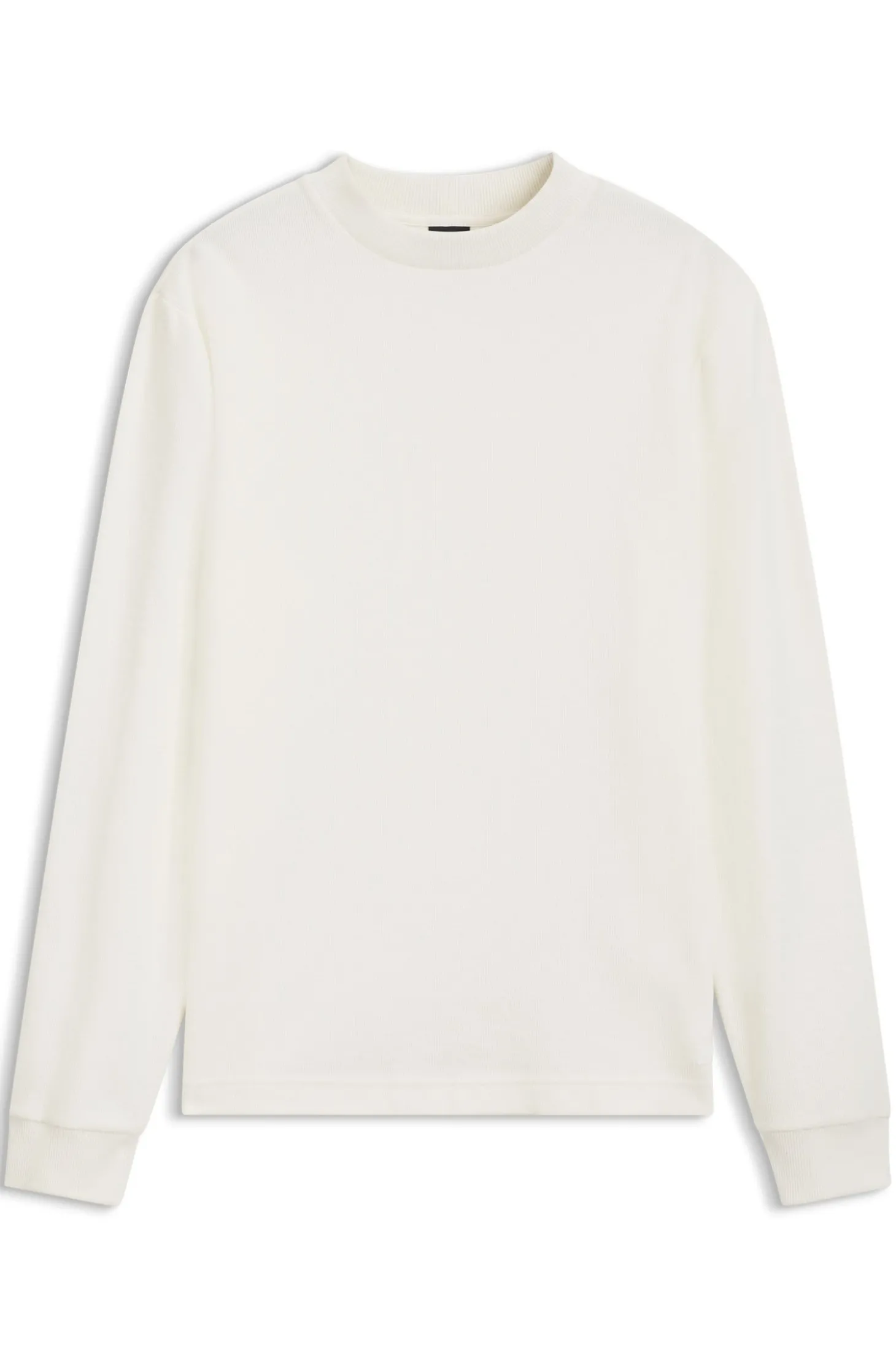 Longsleeve aus Baumwolle mit Stehkragen