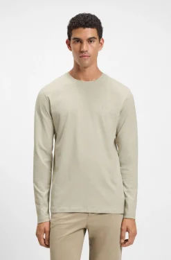 Longsleeve aus Baumwolle mit Logo-Patch