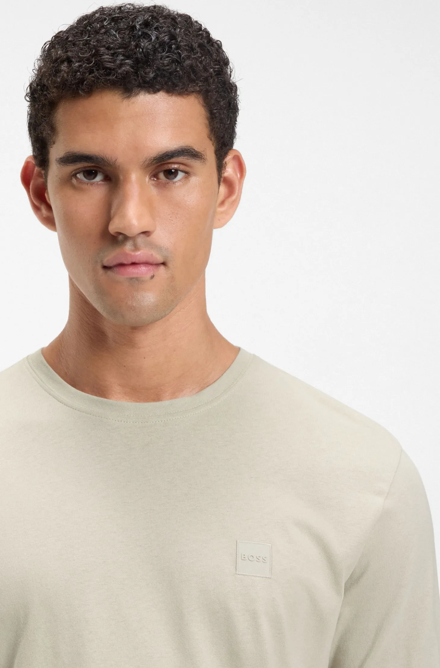 Longsleeve aus Baumwolle mit Logo-Patch