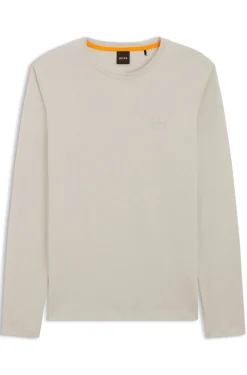 Longsleeve aus Baumwolle mit Logo-Patch