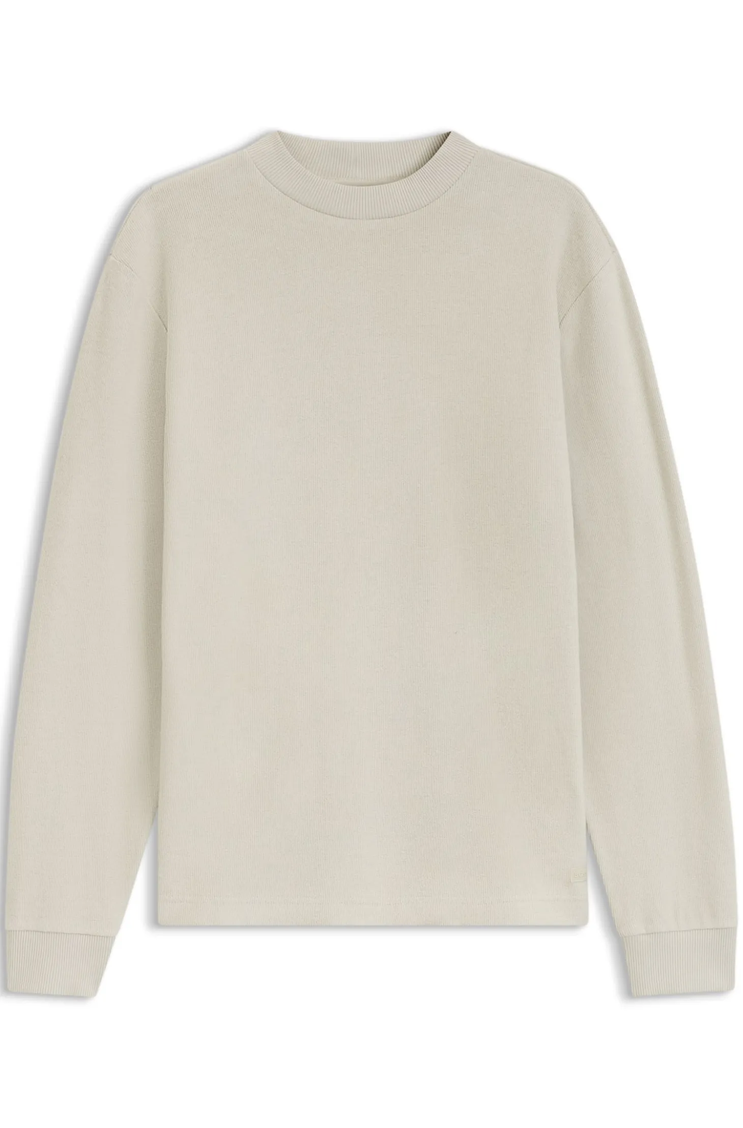 Longsleeve aus Baumwolle mit Stehkragen
