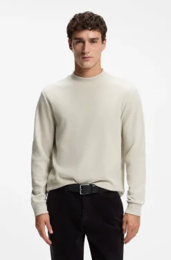 Longsleeve aus Baumwolle mit Stehkragen