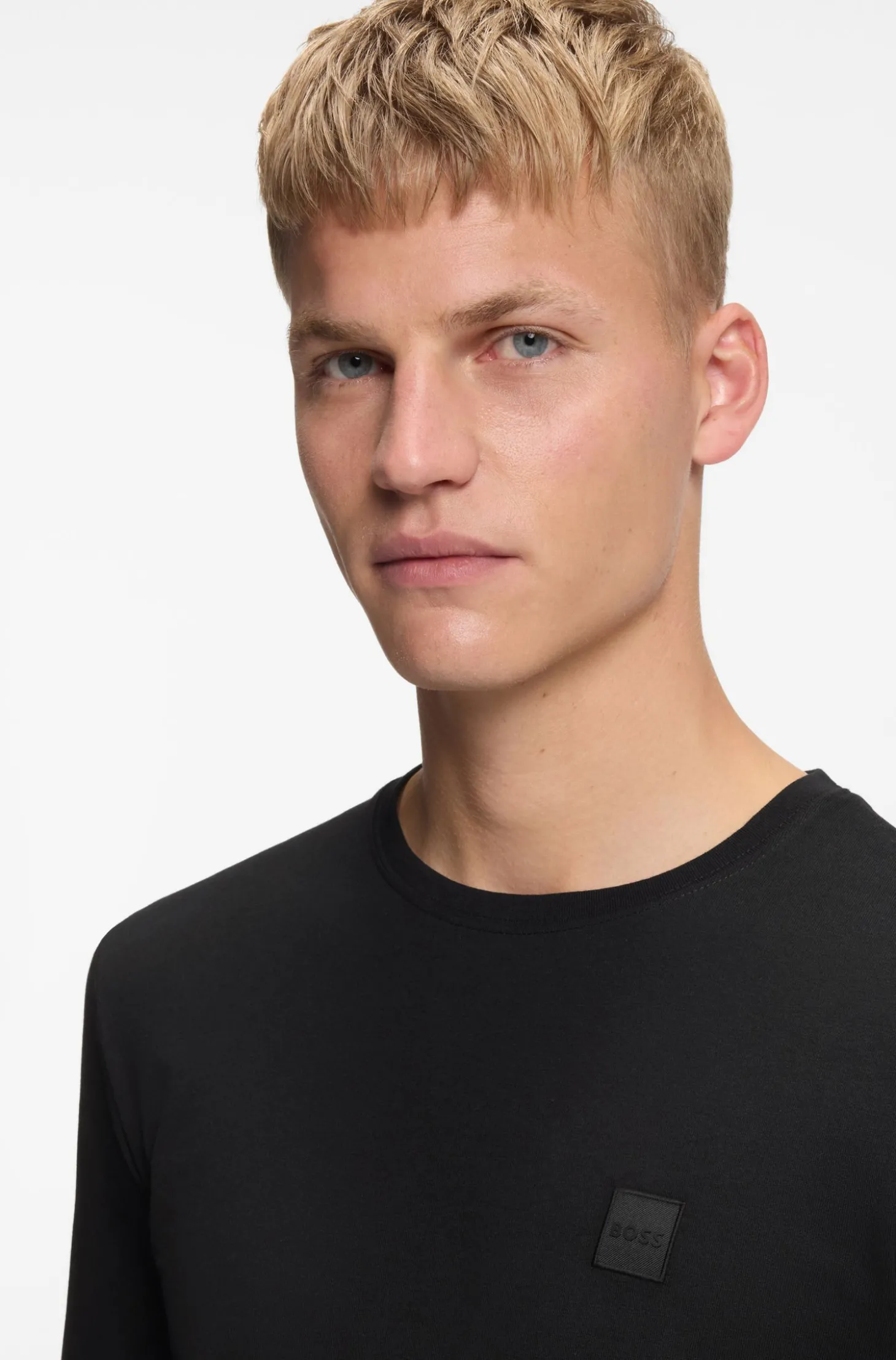 Longsleeve aus Baumwolle mit Logo-Patch