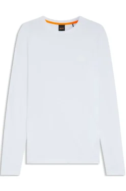 Longsleeve aus Baumwolle mit Logo-Patch