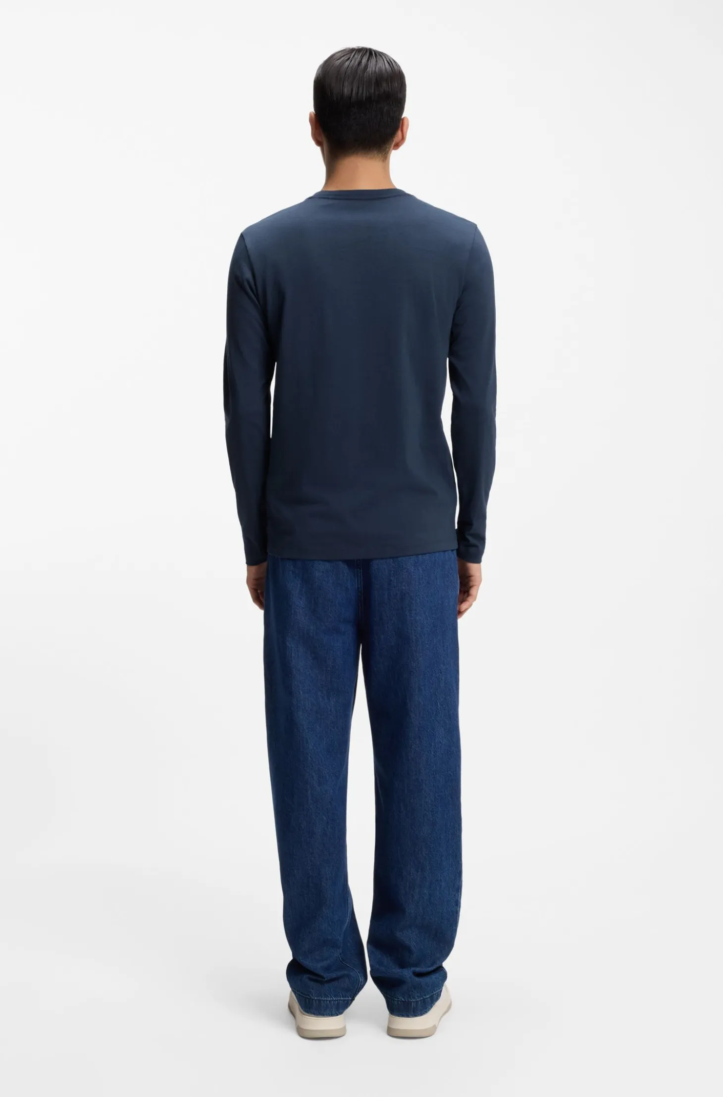 Longsleeve aus Baumwolle mit Logo-Patch