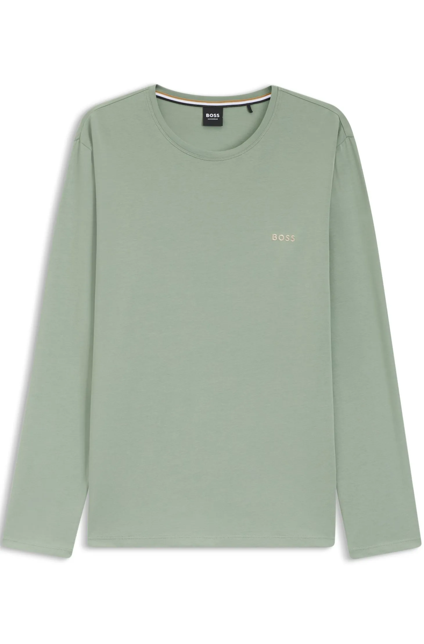 Longsleeve aus Stretch-Baumwolle mit Logo-Stickerei