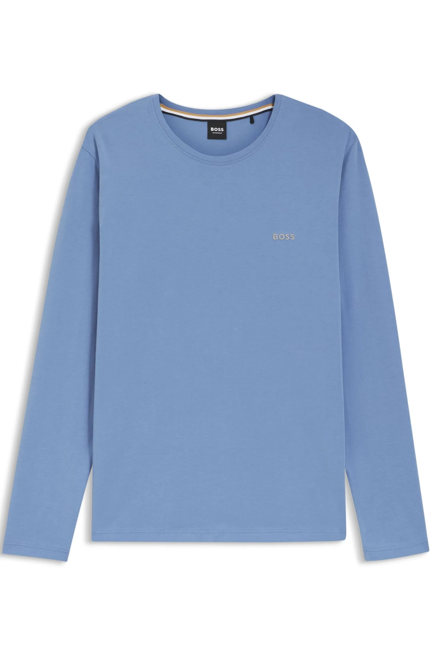 Longsleeve aus Stretch-Baumwolle mit Logo-Stickerei