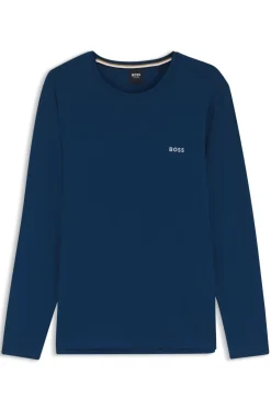 Longsleeve aus Stretch-Baumwolle mit Logo-Stickerei