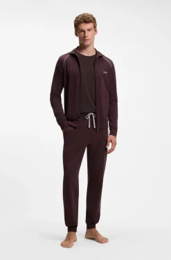Longsleeve aus Stretch-Baumwolle mit Logo-Stickerei