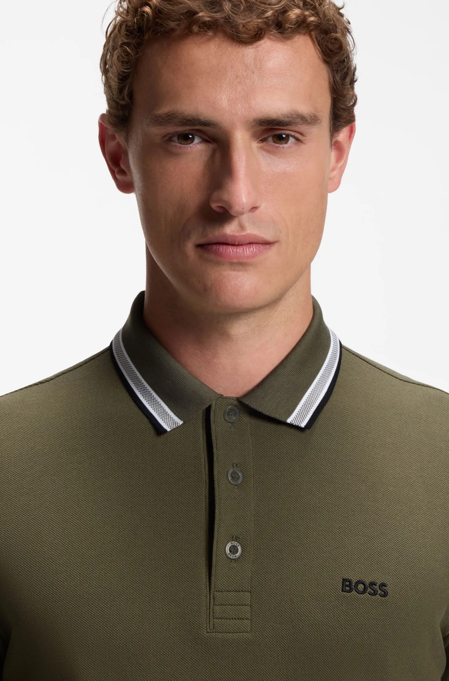 Longsleeve-Poloshirt aus Baumwoll-Piqué