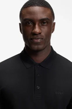 Longsleeve-Poloshirt aus Baumwoll-Piqué