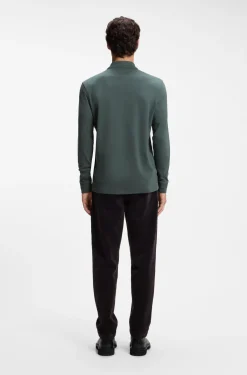 Longsleeve-Poloshirt aus Baumwolle mit Logo-Detail