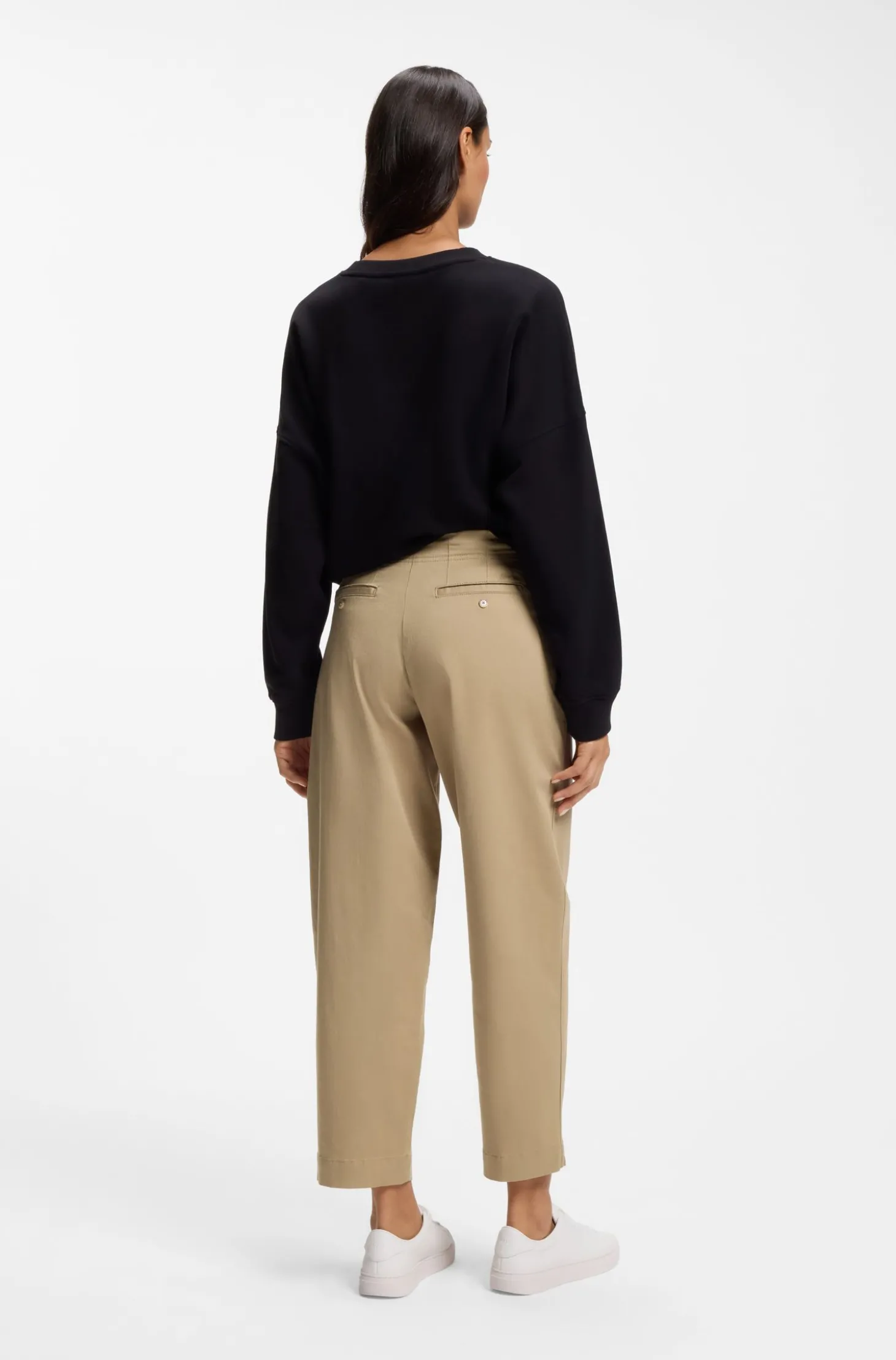Loose-Fit Chino aus Stretch-Baumwolle mit Twill-Struktur