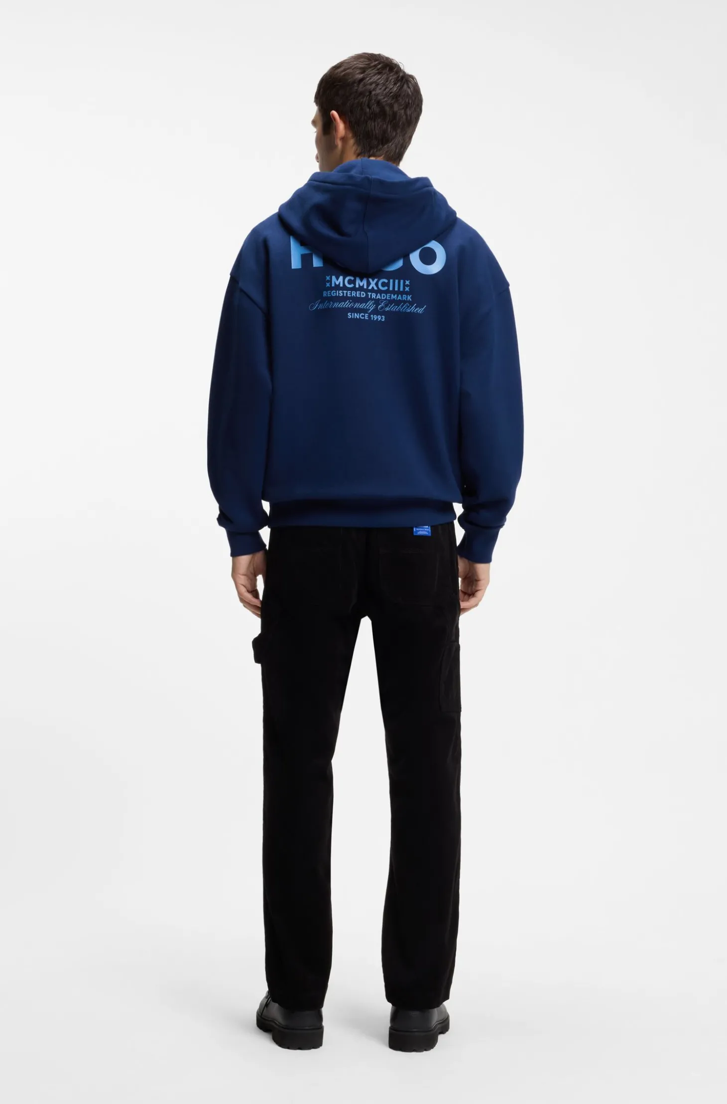 Loose-Fit Hoodie aus Baumwoll-Terry mit Logo-Details