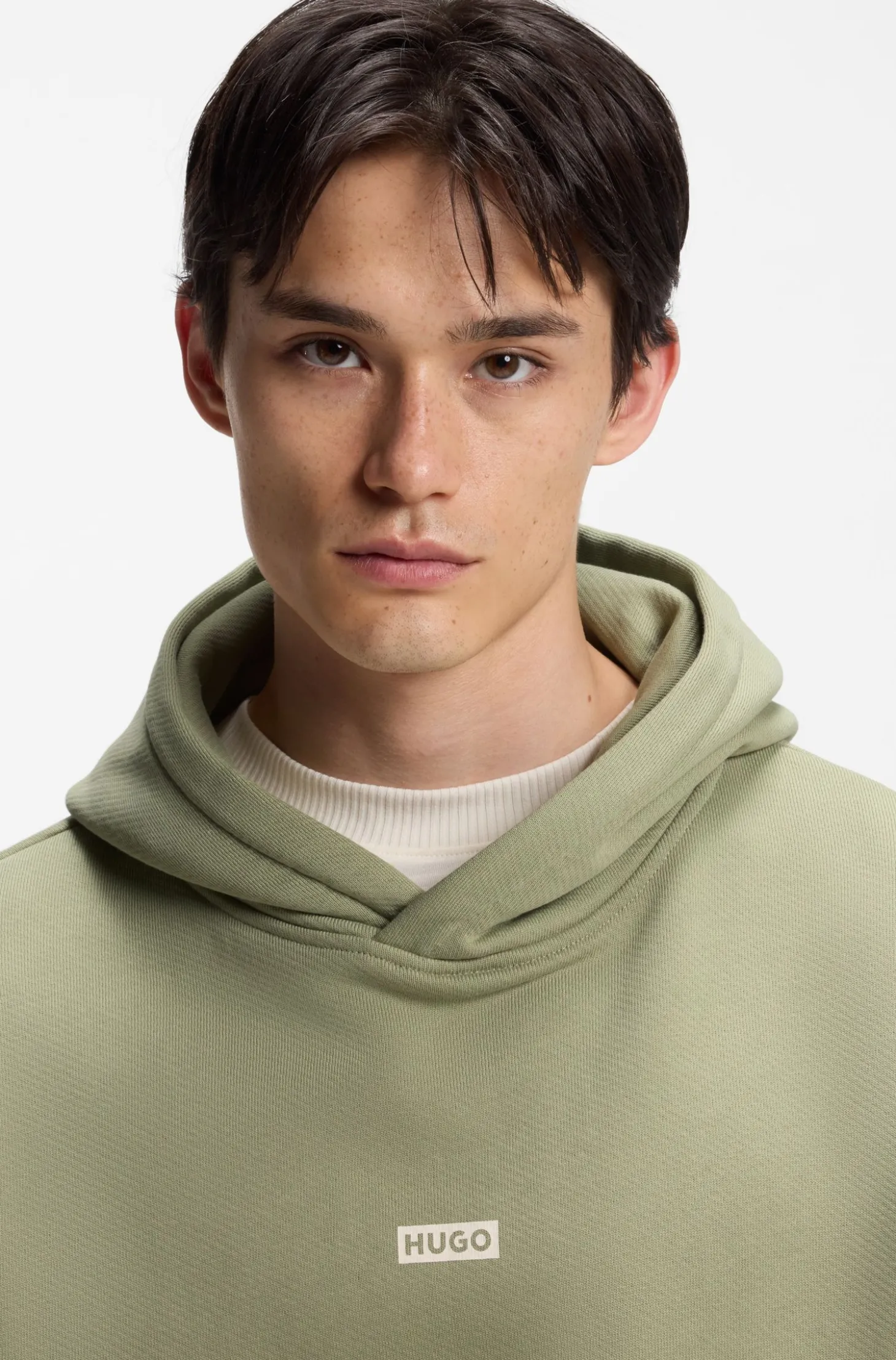 Loose-Fit Hoodie aus Baumwoll-Terry mit Logo-Details