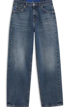 Loose-Fit Jeans aus fester Baumwolle mit weitem Beinverlauf
