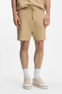 Loose-Fit Shorts aus Baumwoll-Mix mit Waffelstruktur