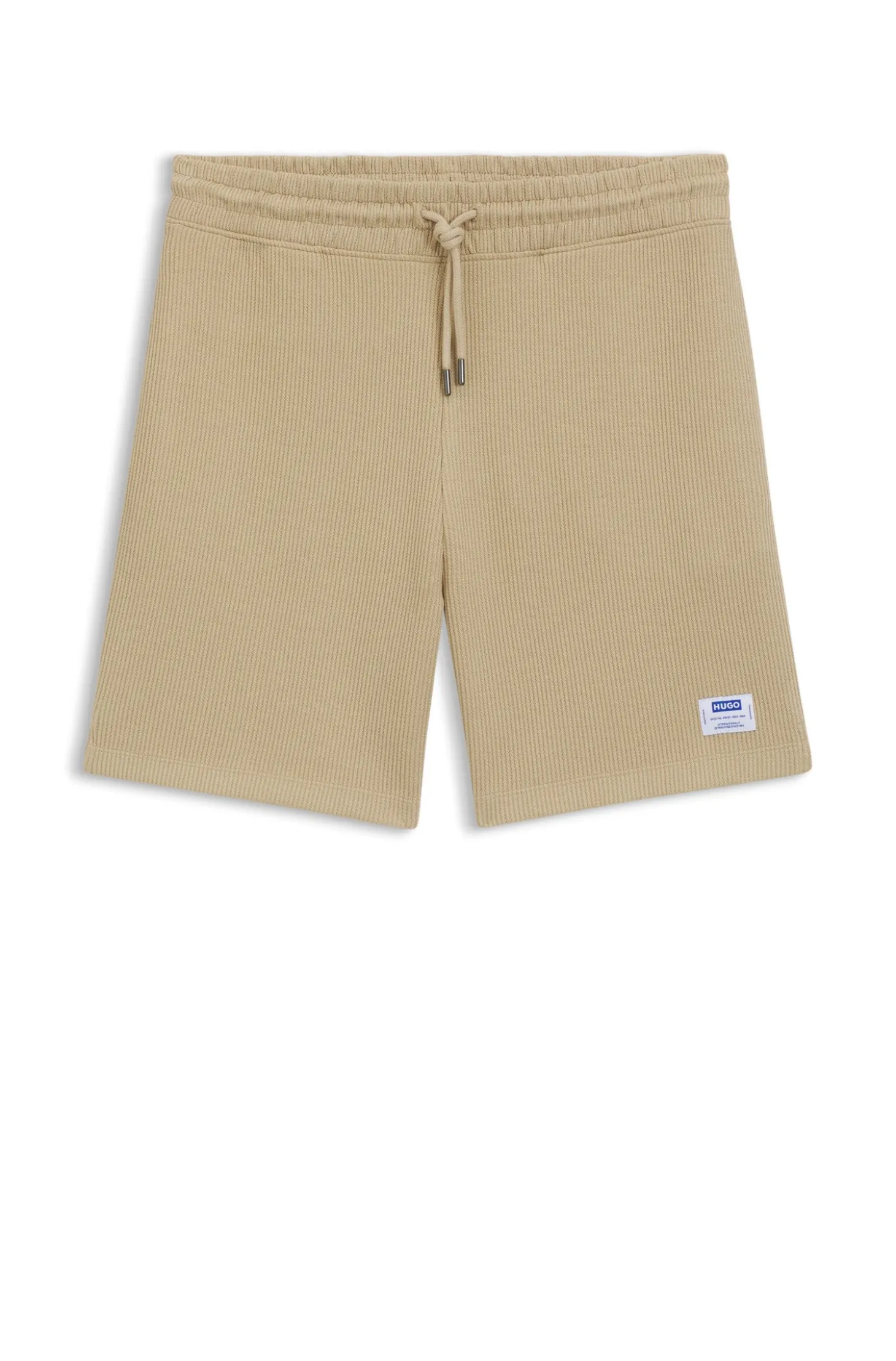 Loose-Fit Shorts aus Baumwoll-Mix mit Waffelstruktur