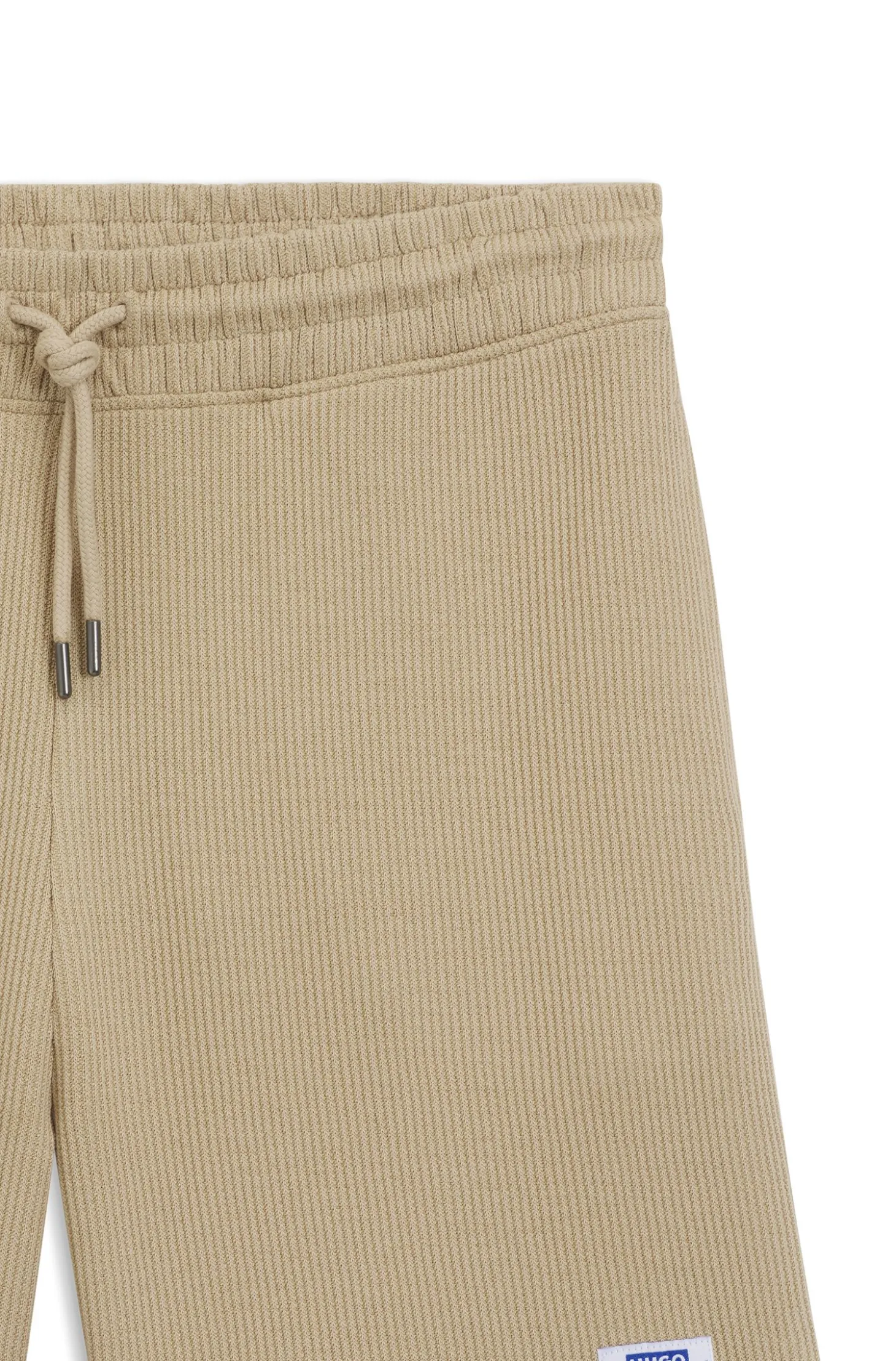 Loose-Fit Shorts aus Baumwoll-Mix mit Waffelstruktur